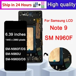 TFT Quality Note9 LCD Touch Screen Digitizer Repair Parts For Samsung Note 9 Display with Frame N960F N960D/S Replacement