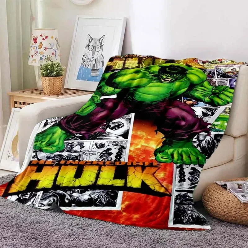 

Anime Cartoon (Superhero) Hulk Blanket Bedroom Bed Sofa Cover Blanket Soft and Comfortable Warm Blanket