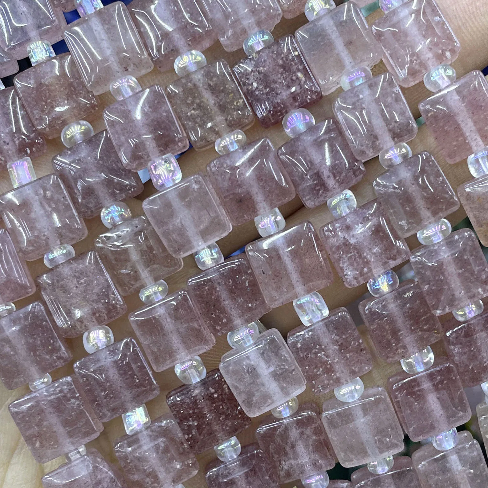 10MM Naturstein Flache Würfel Crazy Agate Lose Zwischenperlen für Schmuckherstellung, Charme, DIY Armband, Halsketten-Zubehör 7,5 – Detail 17