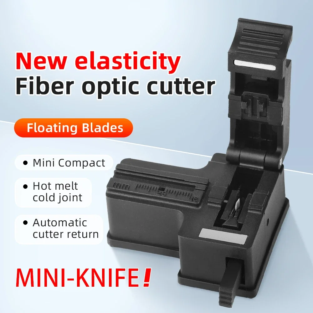 Natalink Miniature Optical Fiber Cutter  Automatic Tool Return for FTTH Cold Connection High Precision ABS Fiber Cleaver