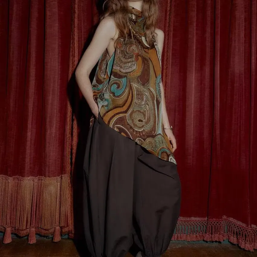 Faionable مطبوعة المعادن Tead غير المتماثلة تي شيرت المرأة ZR Sle جديد وصول الخريف الشتاء الجلد ودية تنفس #4