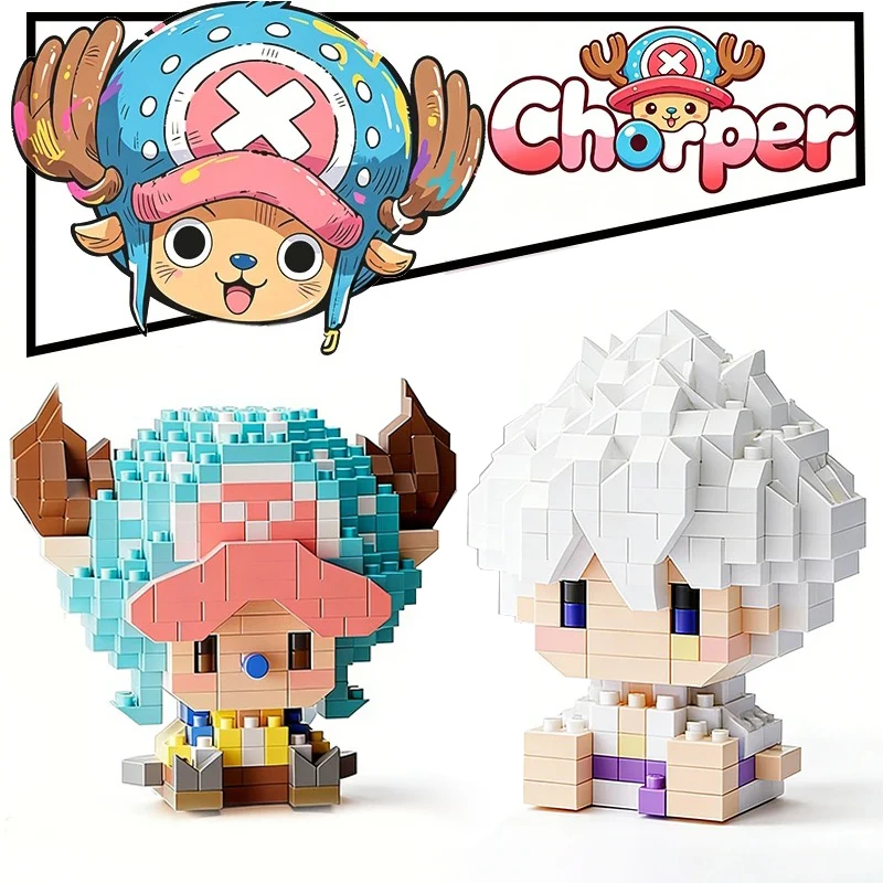 Bloques de Construcción de Anime, Chopper Buggy, Micro Bloques de Construcción, Modelo de Personaje Zoro Robin, Mini Ladrillos, Figuras de Juguete para Regalo