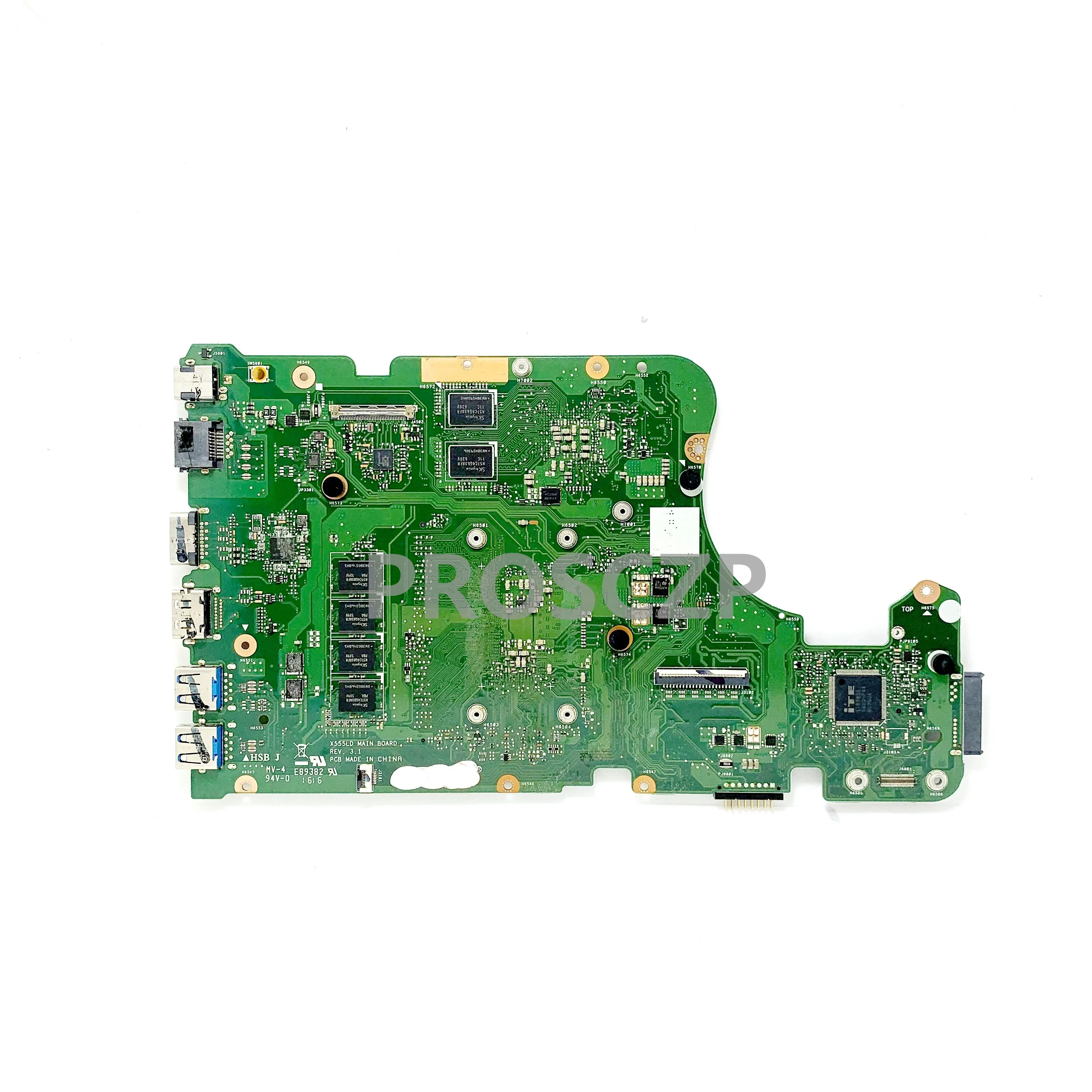 X555LD REV.3.1 High Quality Mainboard For ASUS X555LD Laptop Motherboard N15V-GM-S-A2 With SR23Y I5-5200U CPU 100% Working Well