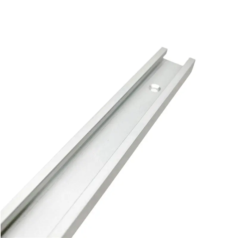 A36T-2Pcs 300Mm Woodworking Aluminum Alloy Miter Rail T-Track T-Slot Table Saw Router Miter Gauge Rod DIY Tool Silver