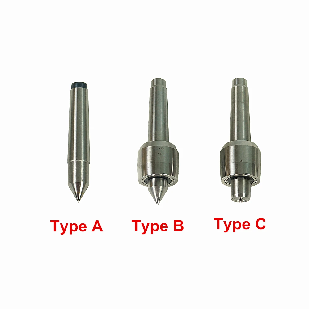 CNC Activity Tailstock and 4th Axis MT2 Rotary Axis for Lathe Engraving Machine 80mm Chuck 4Jaw with 3types Tip