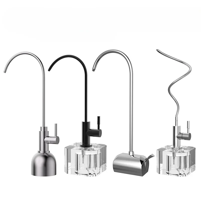 

Water purifier 2 points stainless steel crystal base faucet, coffee table tabletop, tea brewing, rotating and mobile dedicated