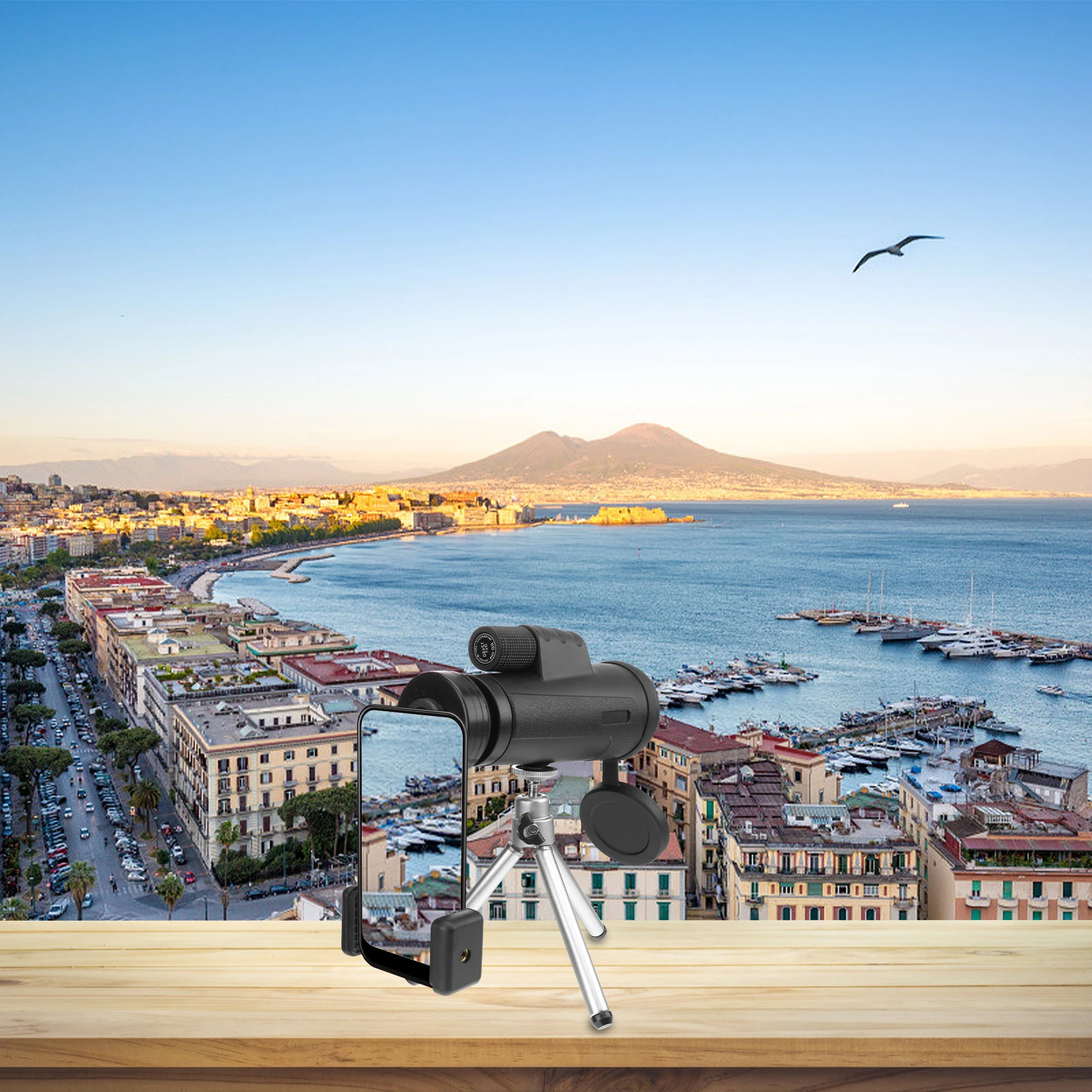 

Telescope Telescopes High-Definition with Tripod Cell Phone Single-tube Bird Watching