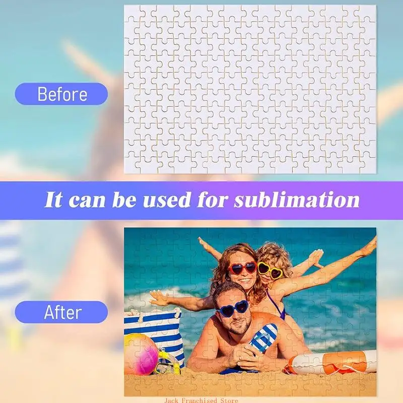 15 Sets Blank Sublimation-Puzzle Blank for DIY Puzzle Heat Press