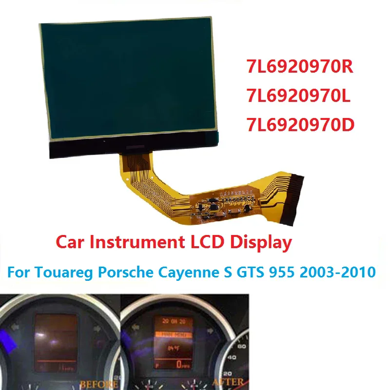 

Car Instrument Cluster Center LCD Display Screen 7L6920970R for VW Touareg Porsche Cayenne S GTS 2002-2010 7L6920970L 7L6920970D