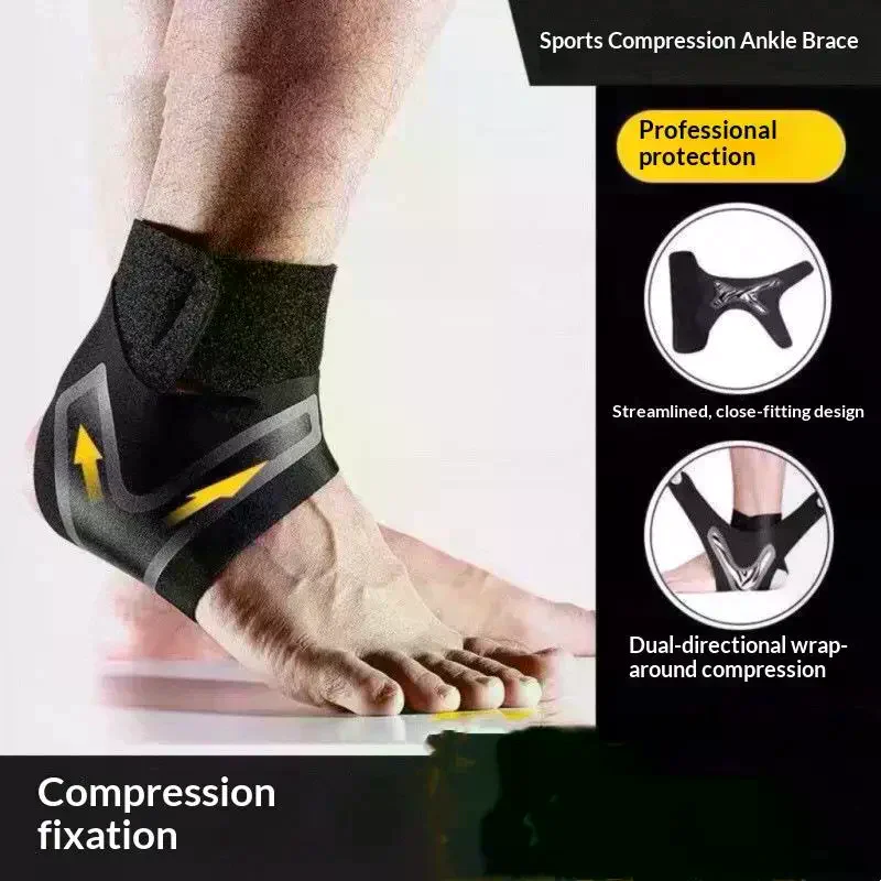 1Pc Ankle Brace Support Compression Sleeve Breathable Running Foot Bandage Football Cycling Protective Wrap Sport Socks