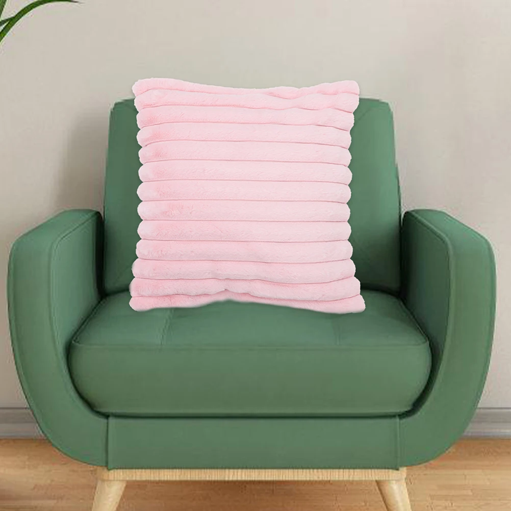 

Soft Imitation Rabbit Hair Throw Pillow Cushion for Bedroom Decor Cozy Nap Pillow Kids Friendly Decorative Square
