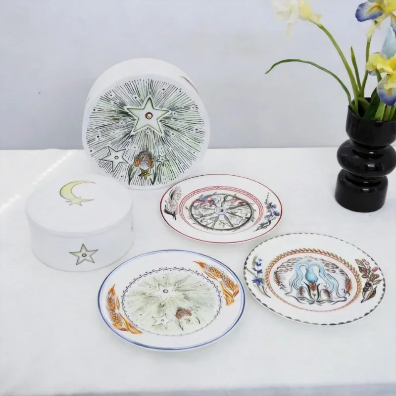Creative Ceramic Steak Plates Set Combination Home Hand-Painted Western-Style Star Series Plates