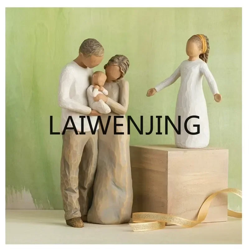 Willow Tree Handmade Sculptured Ornaments Living Room Art Portrait Home Decoration Couple Wedding Commemorative Gift