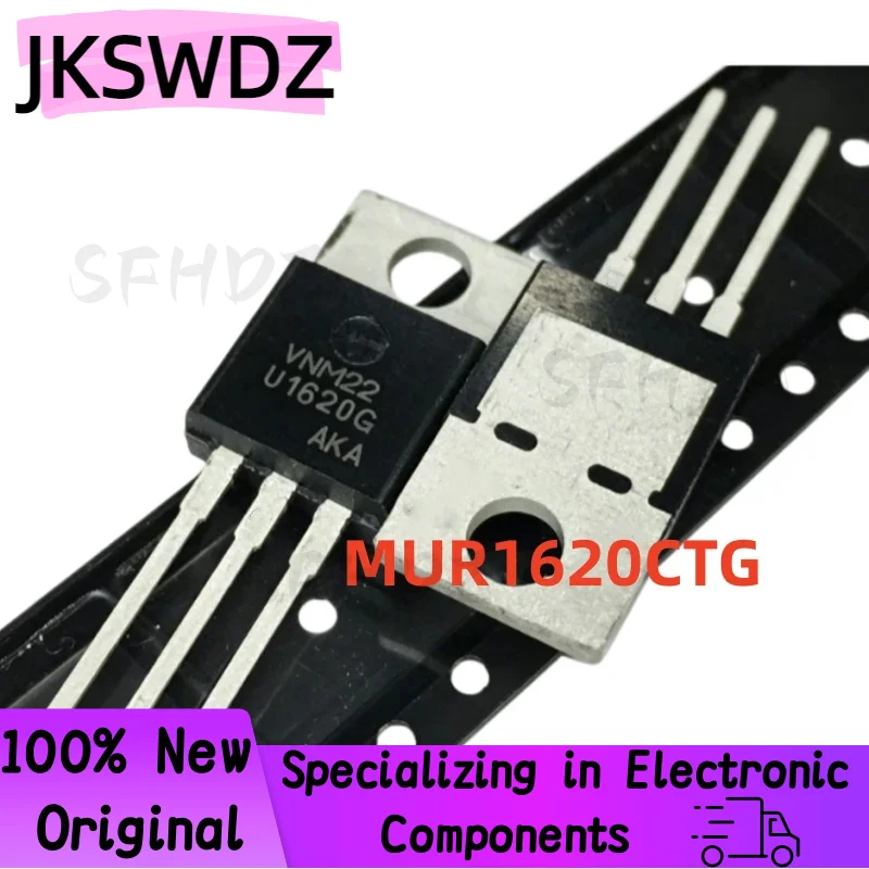 10/20/30PCS 100% Brand New and High Quality U1620RG MUR1620CTG MUR1620CT MUR1620 1620CTG TO-220 16A 200V Fast Recovery Diode