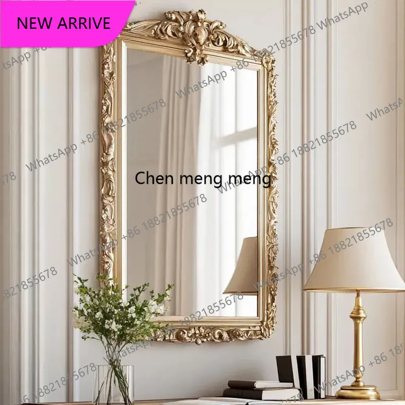 CC Custom French Entrance Mirror Living Room Decorative Mirror Fireplace Antique Dressing Mirror Bathroom