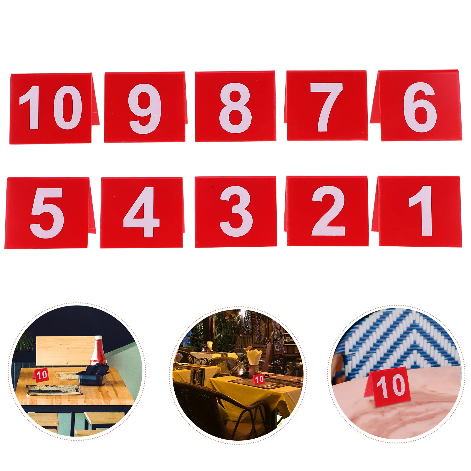 

10Pcs Acrylic Table Number Cards 1-25 Double Sided Clear for Wedding Banquets Events Acrylic Table Numbers Tent Cards