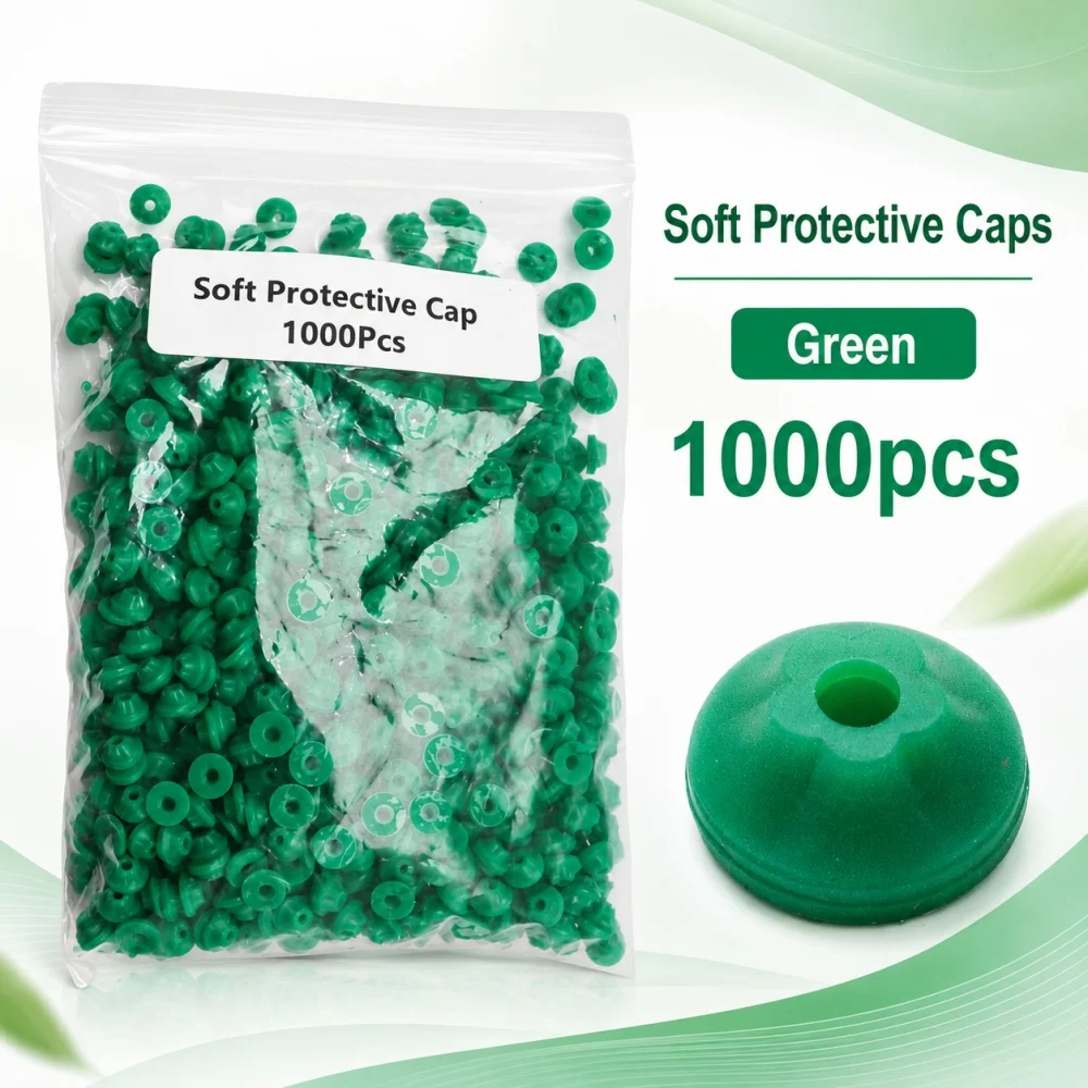 

1000Pcs Soft Silicone Nail Dust Stoppers, 3/32" Shank Covers – E-file Anti-Dust Caps, Essential Nail Tool Accessories