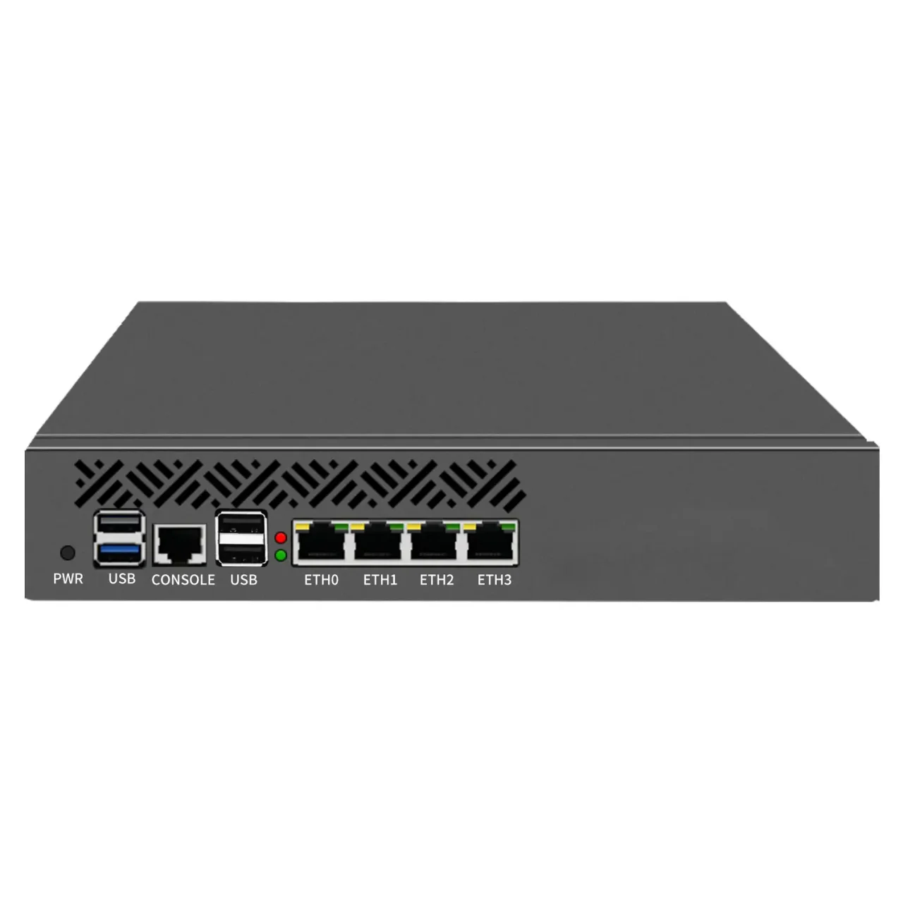 Partitore Apparecchio firewall montato su rack da 9,5 pollici Intel N150 4*/2*10G SFP 4xi226-V 2.5G Mini PC Gateway Server di sicurezza di rete