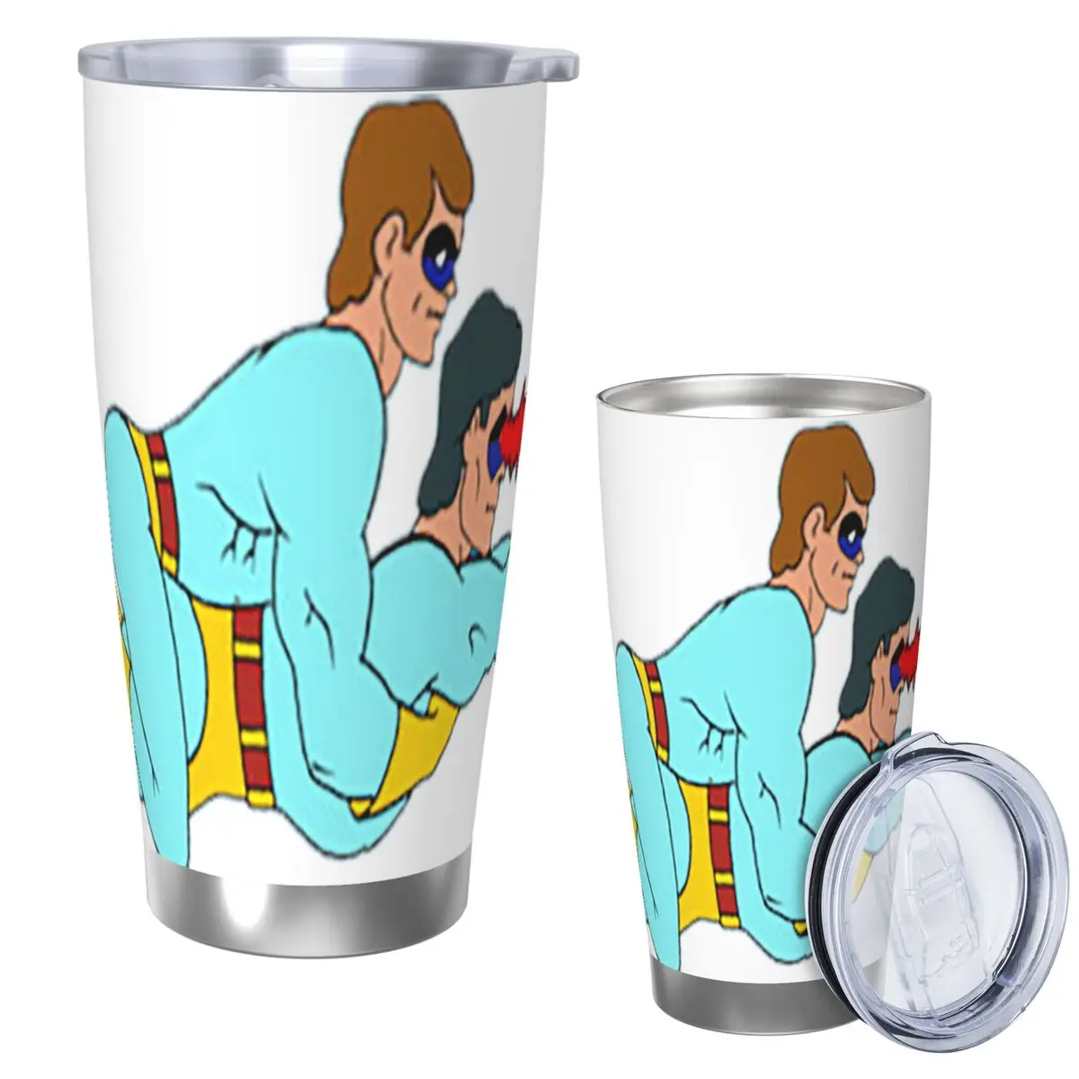 

Ambiguously Gay Duo Стакан из нержавеющей стали, кружки с вакуумной изоляцией, термохолодная чашка, соломинка с крышкой, 20 унций