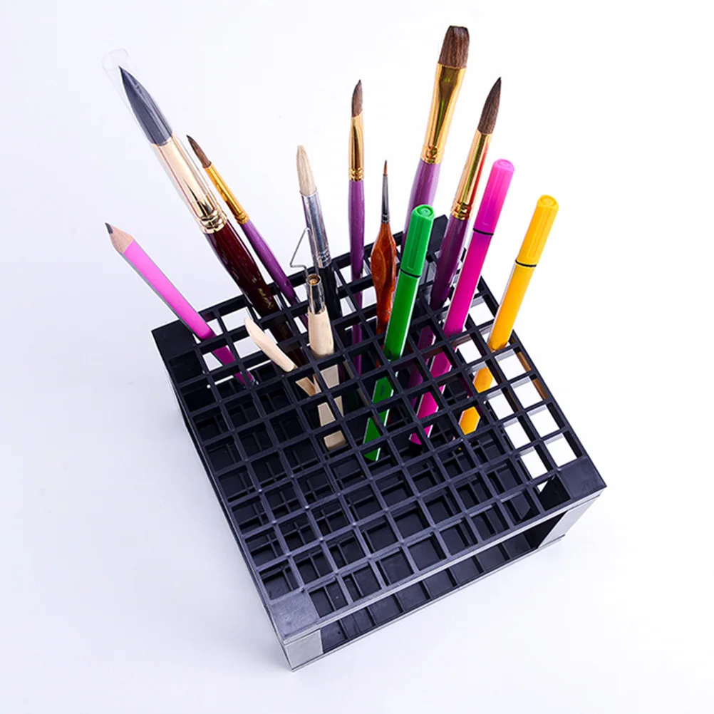 

96 Compartments Pen Holder Desk Organizer Easy to Assemble Exquisite Workmanship for Artists Pencil Stand Rack