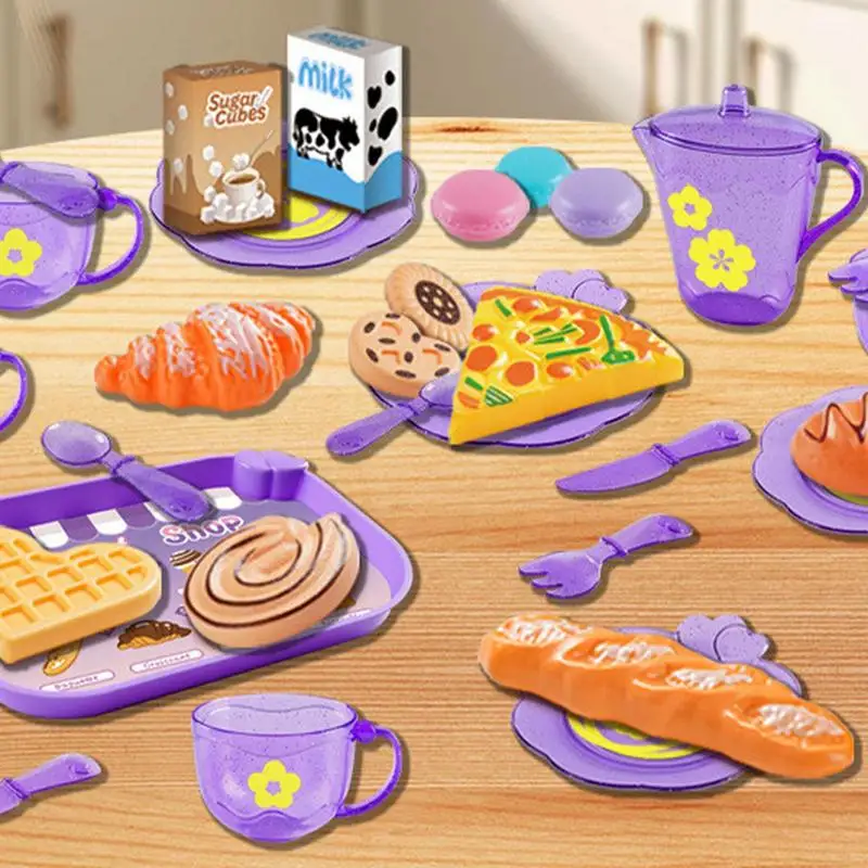 Ensemble de jeu de cuisine portable pour tout-petits avec étui de rangement, jouets pour enfants, nourriture, maison, garderie, centre