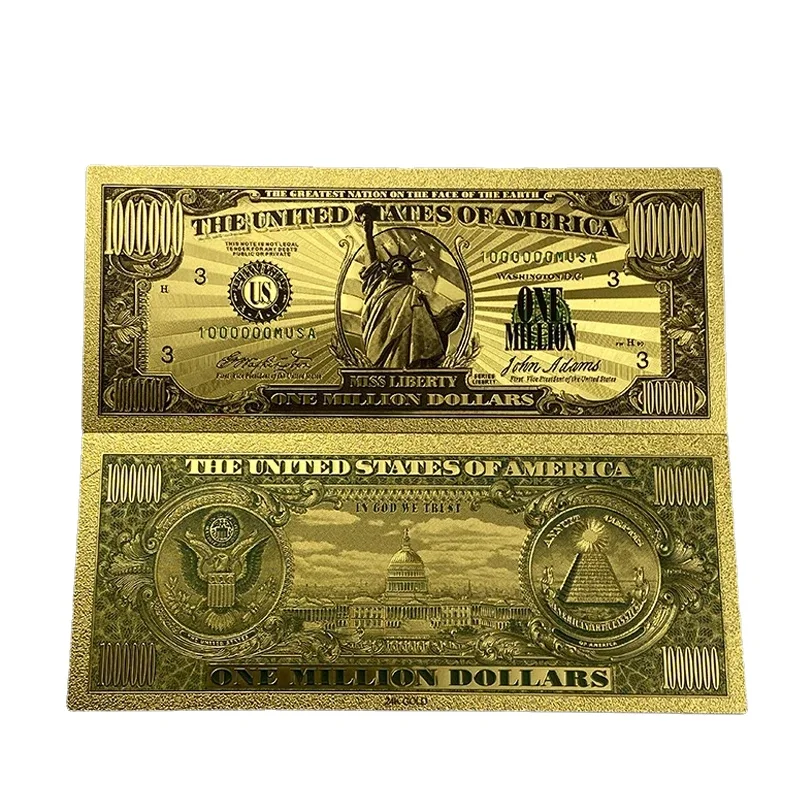 

36 Types America Banknote Dollar Banknote in 24K Gold Plated For Collection