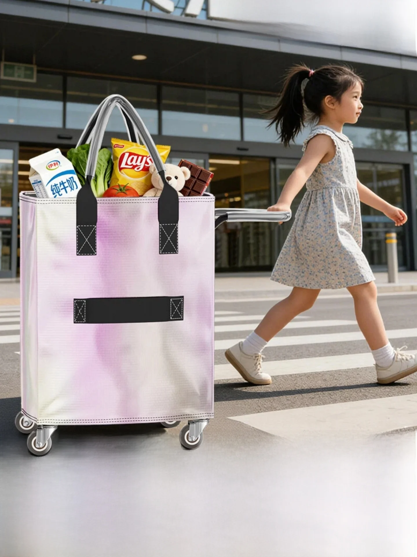 portable-folding-shopping-cart-small-vegetable-buying-car-bag-durable-plastic-material-for-camping-grocery-shopping-and-trave