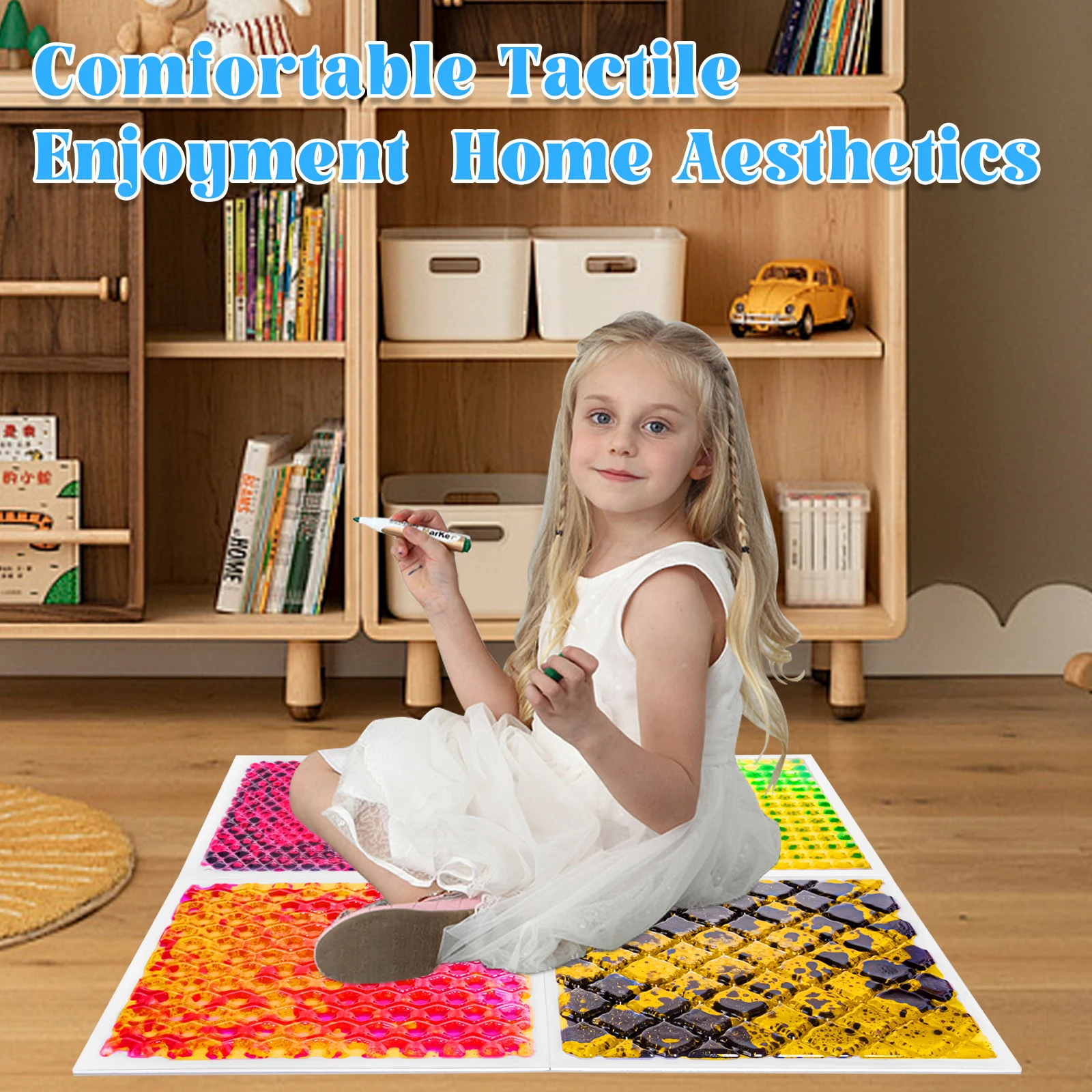 Visual Sensory Toys for Children Document Fun on Sensory Mat Educational Toy for Kids Developmental Learning Playmat