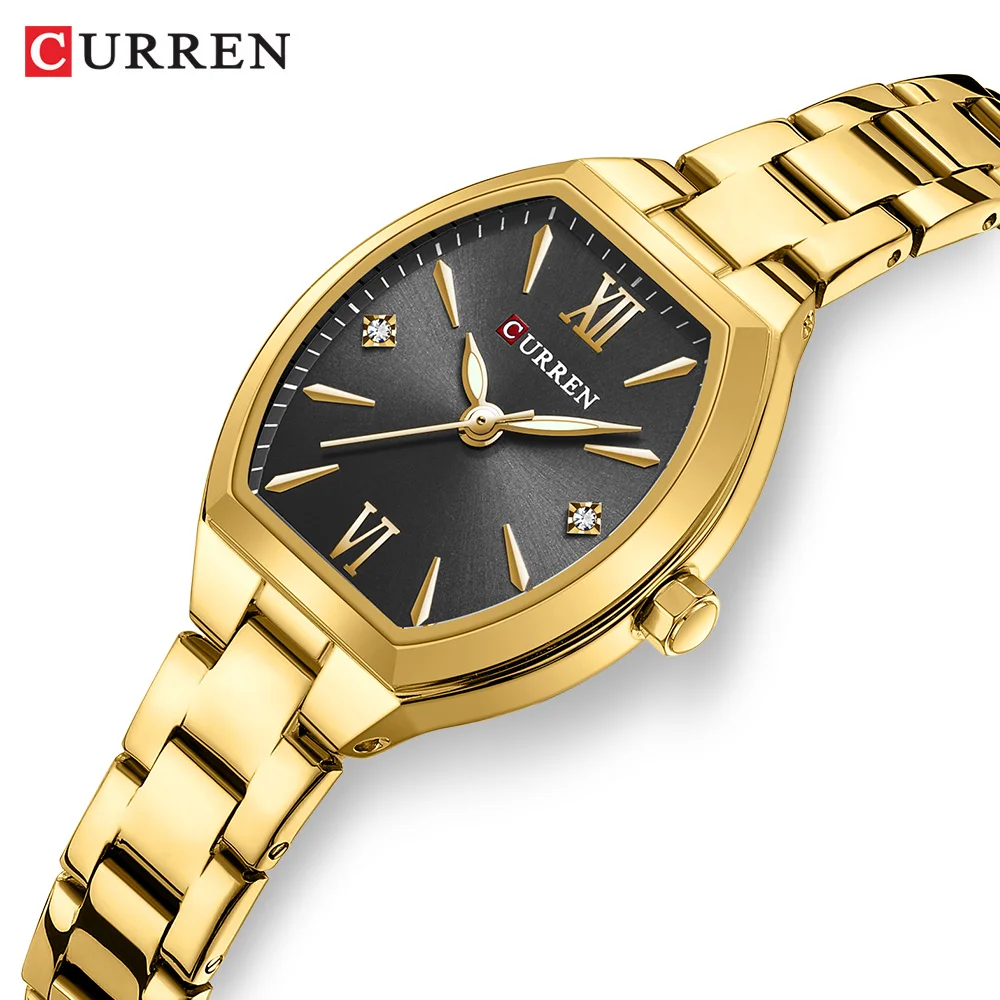 CURREN Top Elegant Women's Watch, Waterproof and Luminous Women's Wristwatch Stainless Steel Quartz Ladies' Watch