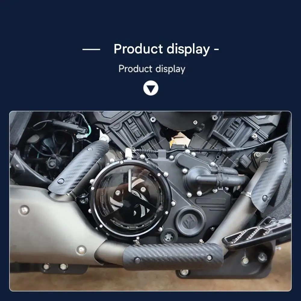 Suitable for Benda Dark Flag 500: Transparent Clutch Side Cover, Engine Clutch Side Cover, Water Pump Cover, and Oil Pump Cover.