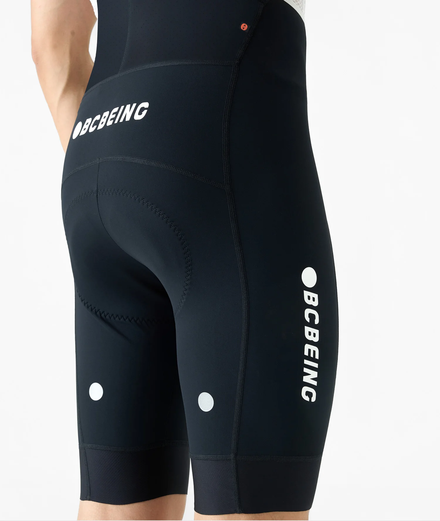 BCBE-ING Herren Pro Race Level Radhose mit Träger 7-Stunden-Elastikpolster Radhose mit hoher Taille 4-Wege-Stretch – Detail 15