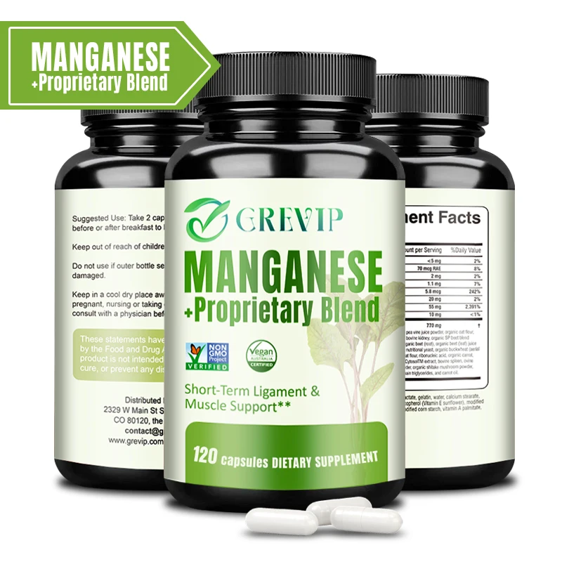 Manganese - Supports Joint and Muscle Health and Promotes Bone Growth