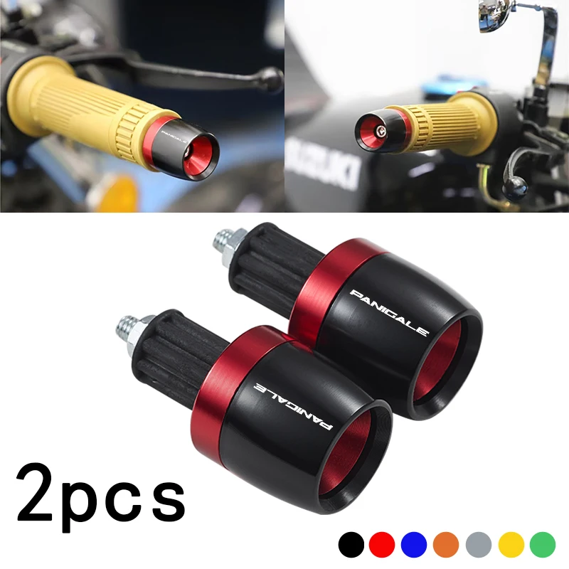 Image of Für DUCATI 899 959 1199 1299 Panigale R V4 V2 S Zubehör Motorrad Lenker Griffe Enden Griff Bar Kappe End Stecker