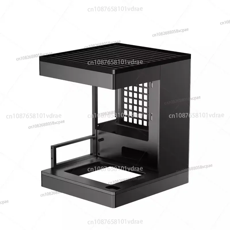 Aluminum Alloy S1 Mini Case, ITX Small Form Factor PC Chassis with Sea View Design