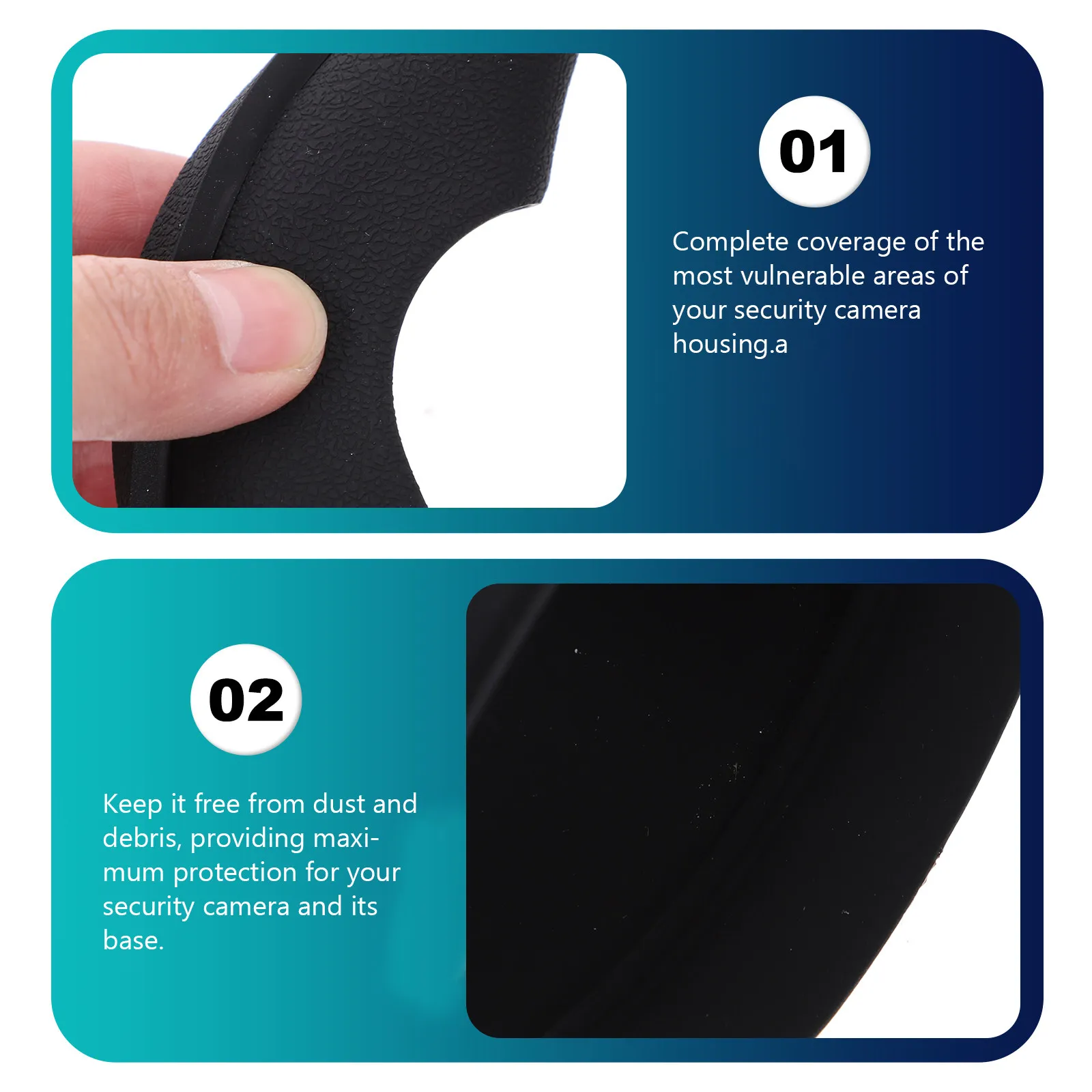 Camera Rain Cover Silicone Protective Case Rainproof Outdoor Housing Shell for Nest Security Camera Protective Cover Sleeve