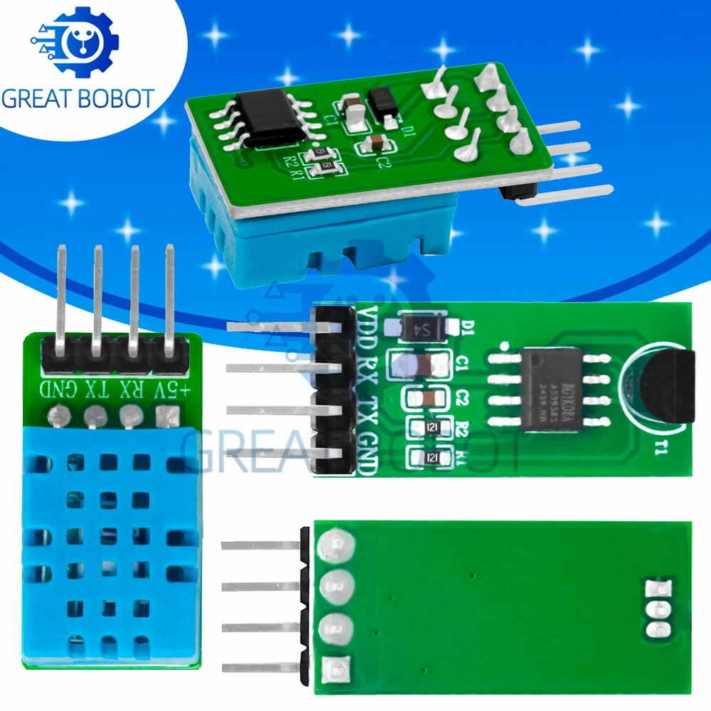 DS18B20 DHT11 Digital Temp Humidity Sensor Module for Arduino Raspberry Pi STM32