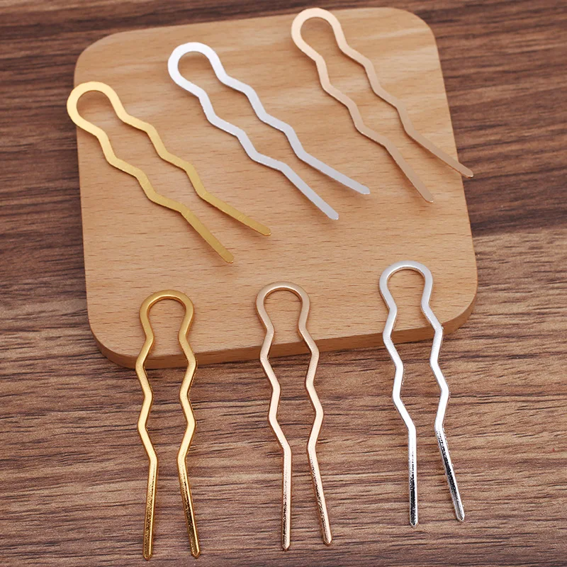 10pcs 70x15mm Hairpin Hair Sticks Making Alloy Hair Pins Clips Comb Bridal Headpiece for Women Wedding Hair Handmade Accessories