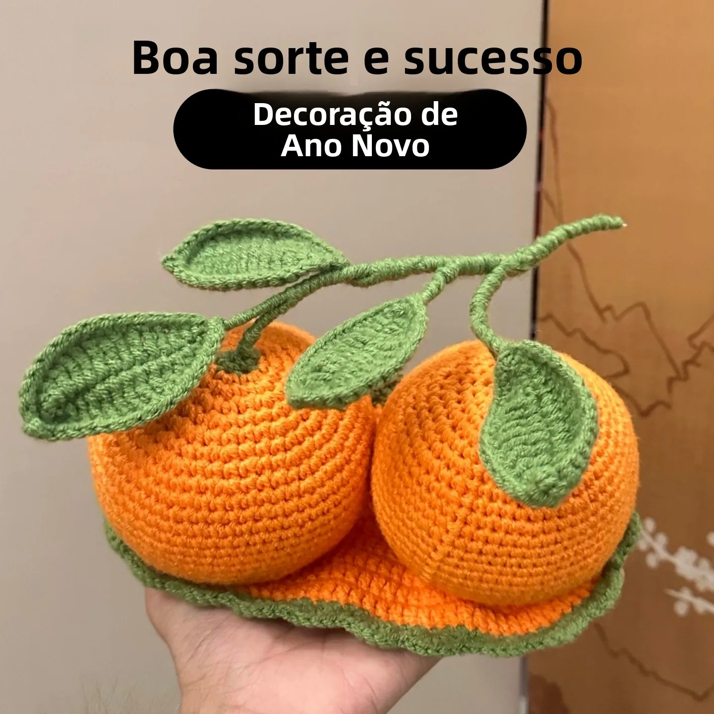 kit-de-materiais-para-trico-artesanal-diy-laranja-agulha-de-croche-grande-da-sorte-la-enfeite-para-carro-presente-artesanal