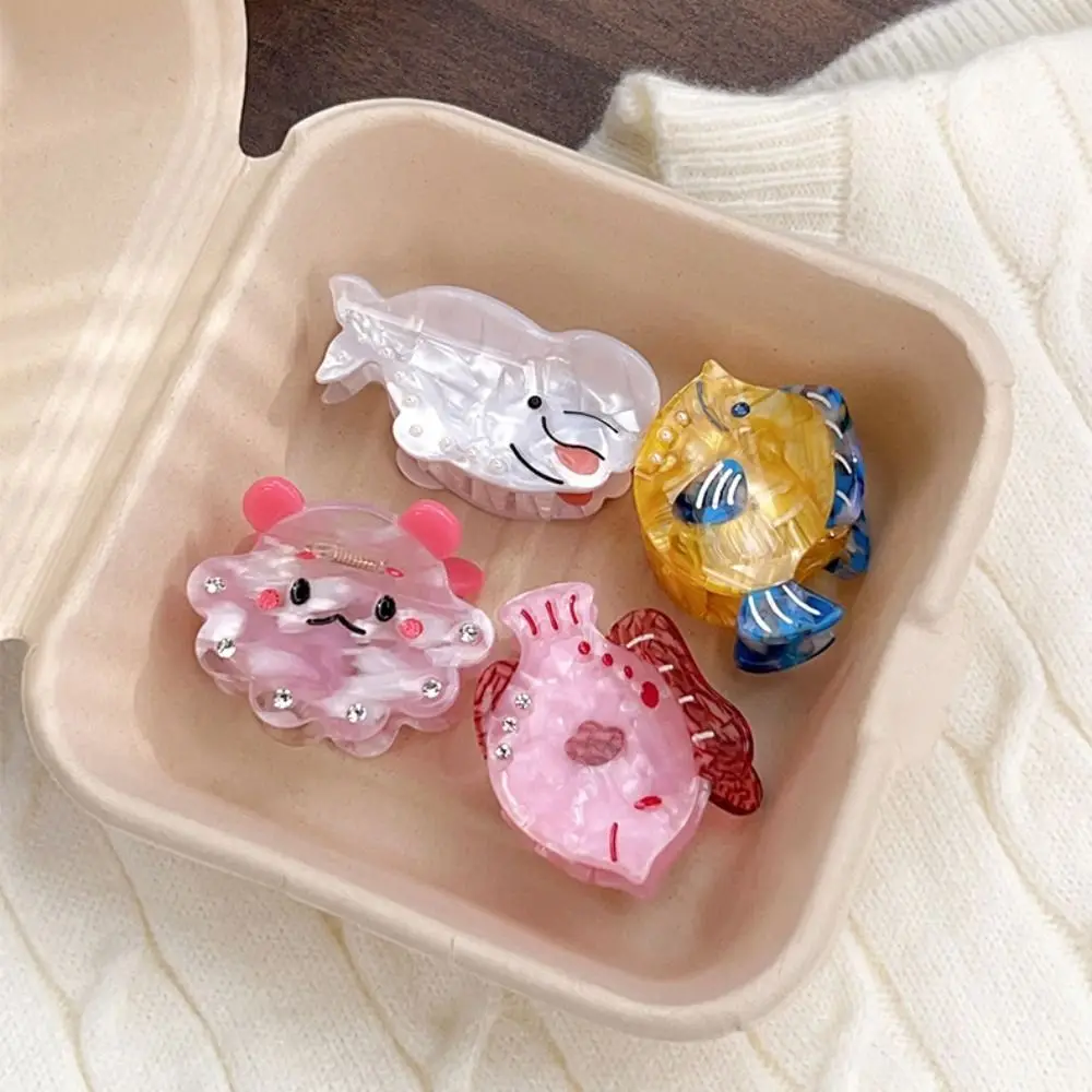 Creative Korean Style Ocean Animal Hair Clip Cute Octopus Sea Creature Hair Claw Fish Funny Grab Clip Daily