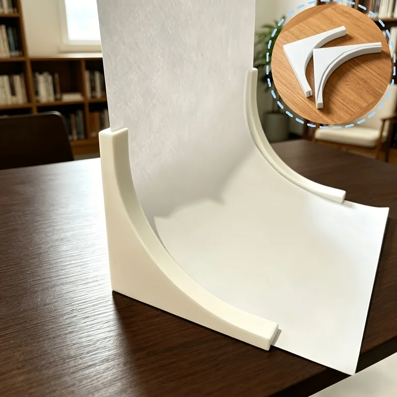 1 Set 3D Printed 6.5cm High Mini Tabletop Background Stand, Small Photo Backdrop Clip Holder for Product & Handcraft Photography