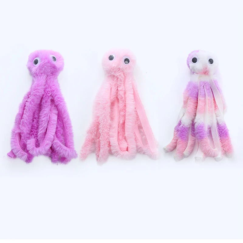 Cat toy Cute octopus plush toy bite resistant teeth interactive play pet supplies