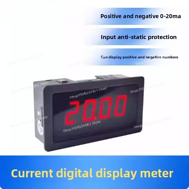 Digital Panel Meter Q02H01B with 4-20mA and ±50mA Current Input, Milliampere Signal Display and Feedback Measurement Device