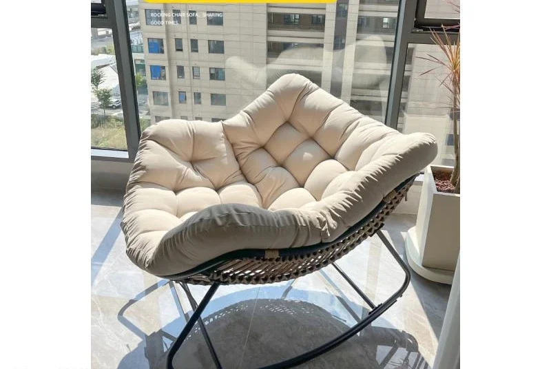 Lazy sofa can lie can sleep easy chair home adult lounge chair living room balcony single leisure rattan chair