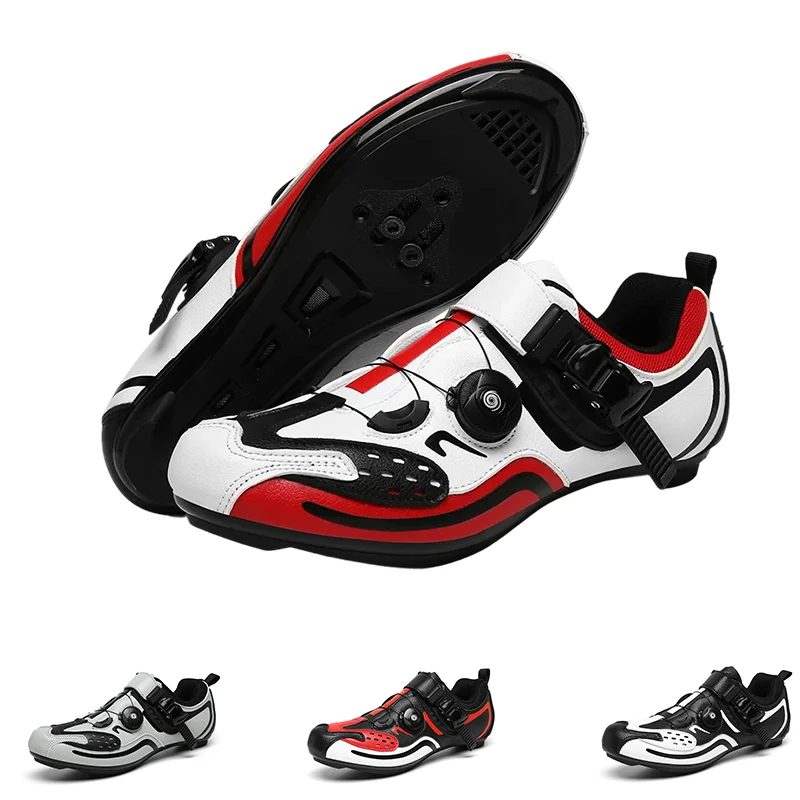 

GL Road Cycling Lock Shoes, Super Suitable With Road - Specific Outsole! Knob Adjustment Is Super Convenient,