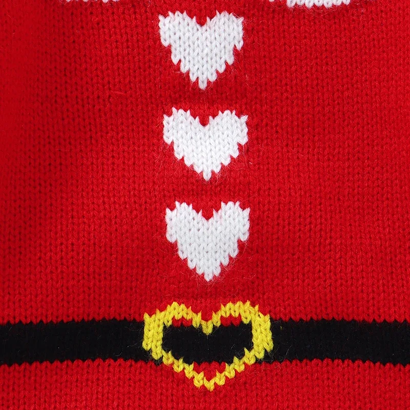 Newborn Baby Bodysuit Knitted Infant Girl Boy Jumpsuit Long Sleeve Fall Winter Christmas Clothes Fashion Santa Claus 0-18M Tops