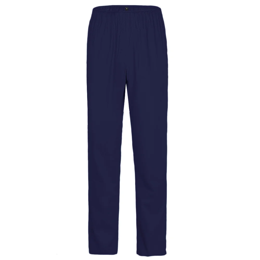 Pantalon de travail en coton avec ceinture élastique, uniformes médicaux, vêtements de travail pour médecin et infirmière, bas de gIslande, 6 poches, cordon de proximité, femmes et hommes