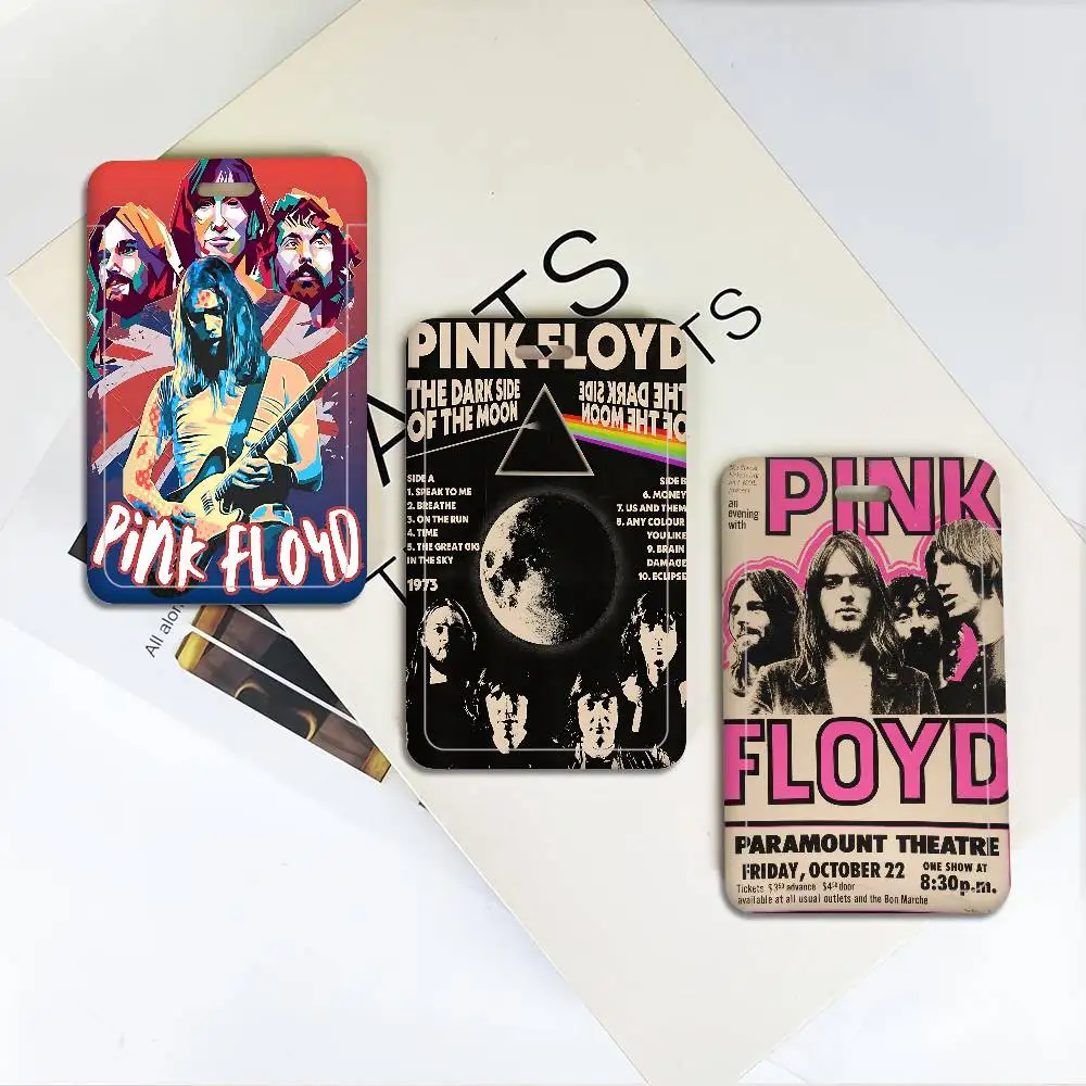 Famous Rock Band P-pink F-floyd Badge Holder Lanyards Keychain Women New Card Holders Neck Straps Student Credential for Gift