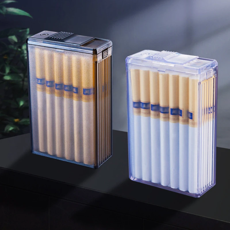 Plastic Cigarette Holder Case Box for Men Women 20pcs King Size 84mm Cigarettes, Perfect Gifts for Him Dad Husband