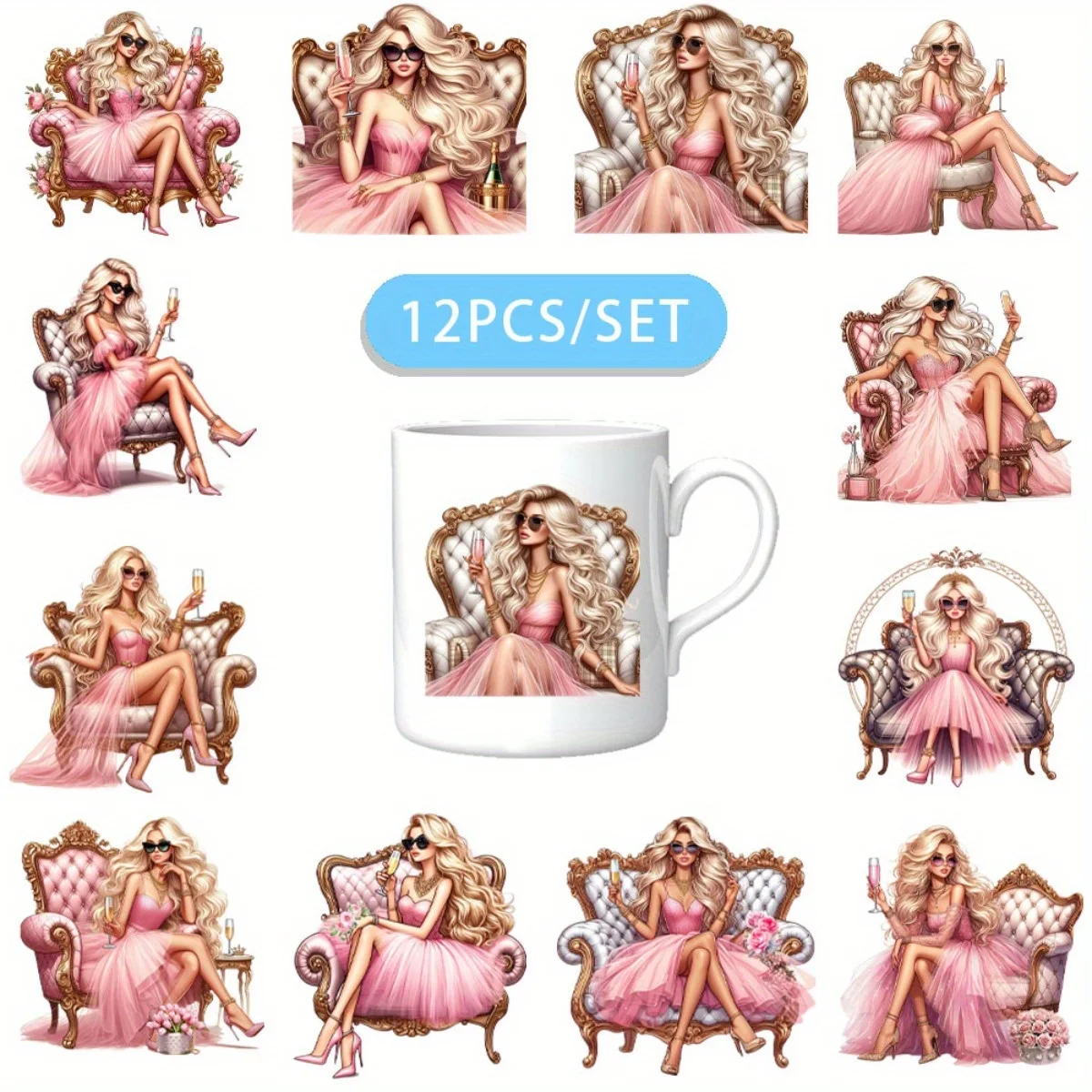 12PCS/SET Fashion Q…