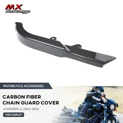 For Harley Davidson Low Rider S Lowrider 2022 2023 2024 Motorcycle Carbon Fiber Chain Guard Belt Cover Lowrider Fairing Kits
